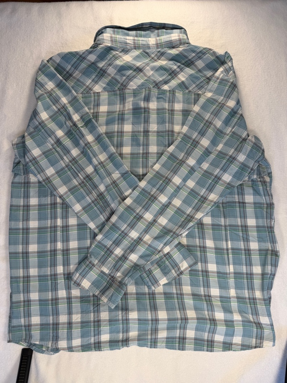 Columbia Omni-Shade Plaid Fishing Shirt XXL 2TG Vented Outdoor Hiking - Picture 2 of 6